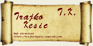 Trajko Kesić vizit kartica